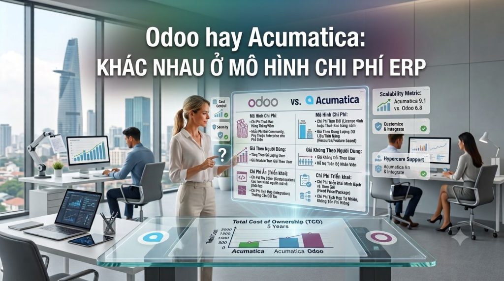 Odoo Hay Acumatica: Khác Nhau Ở Mô Hình Chi Phí ERP