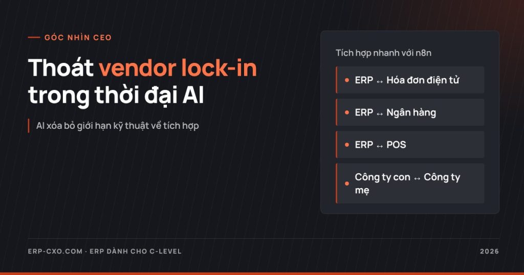Thoát vendor lock-in: CEO thiết kế kiến trúc CNTT thế nào trong thời đại AI?
